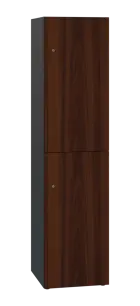 DOMINIT 42 úložná skříň 2-boxová, 1817x450x400 mm, korpus antracit, dvířka ořech královský